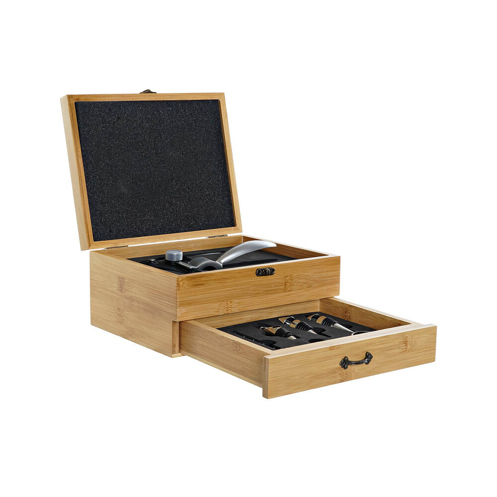 Wine Accessories Box Bamboo Stainless steel